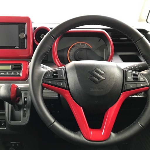 新型ハスラー対応 インテリアパネル 3点セット マット茶木目 インパネ